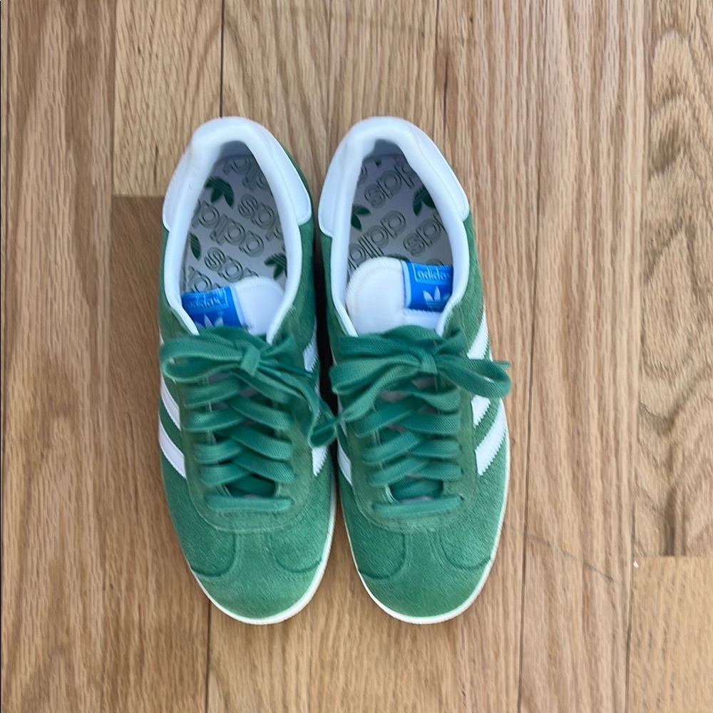Adidas Gazelle Green Suede Sneakers